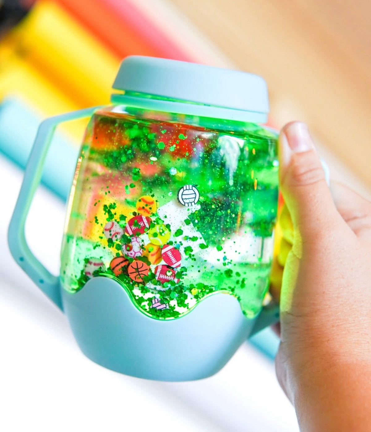 Glo pals | Sensory play Cup | Frosty blue