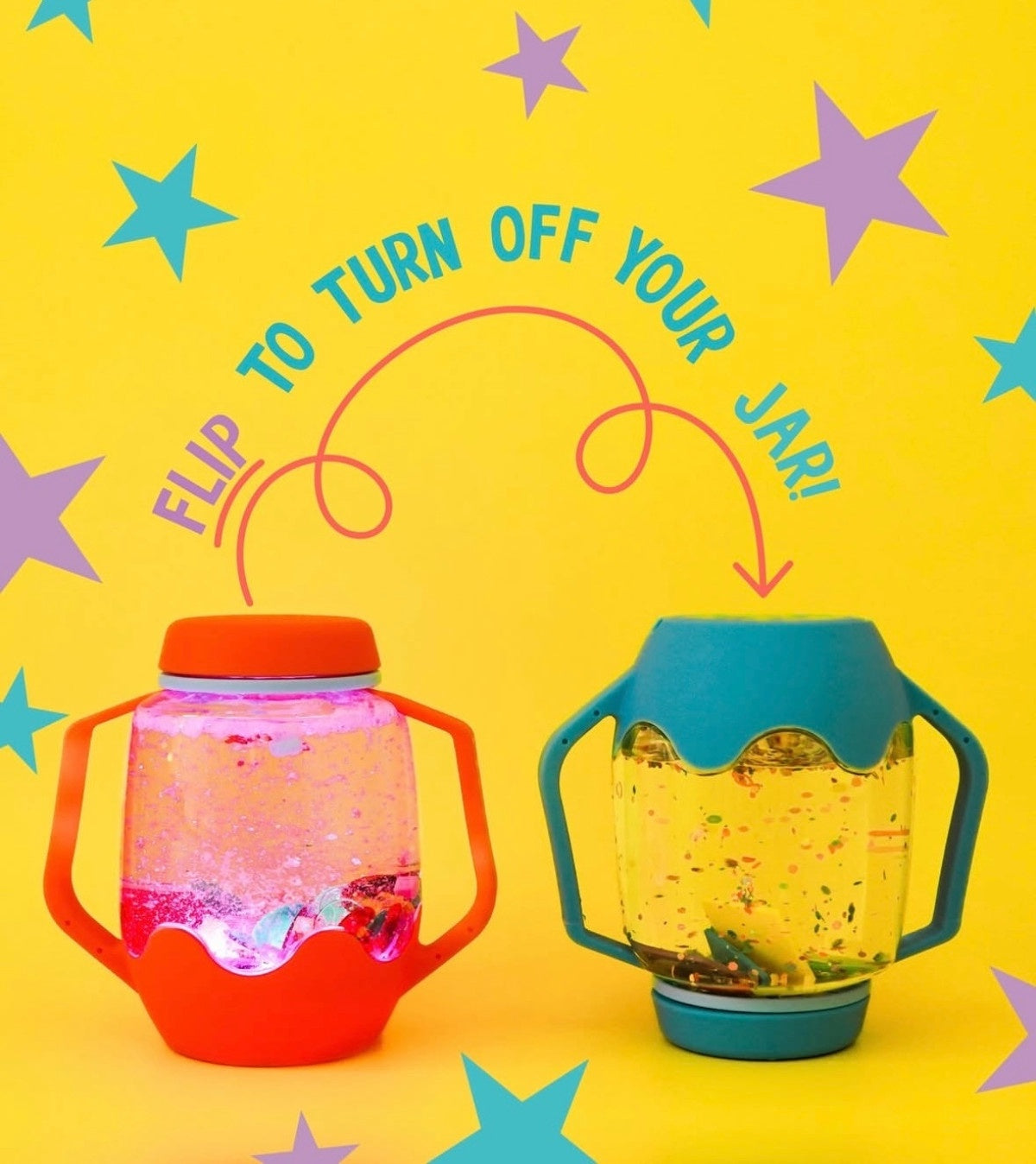 Glo pals | Sensory play jar | ABC theme
