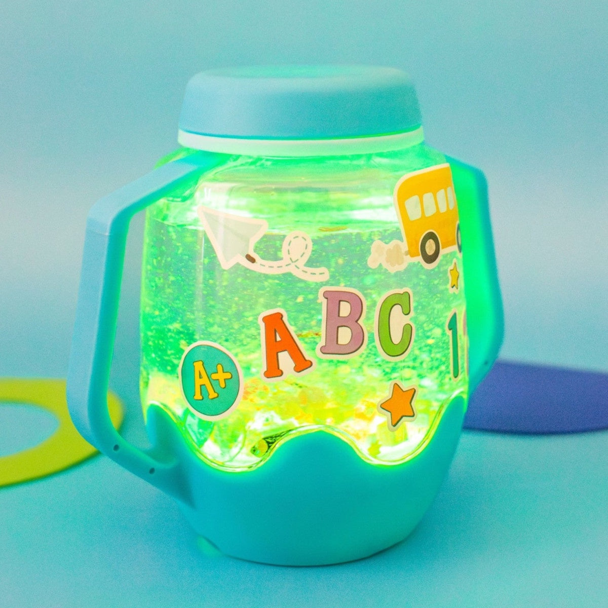 Glo pals | Sensory play jar | ABC theme