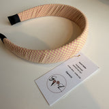 Gooiz | Haarband - ruit zalm/roze