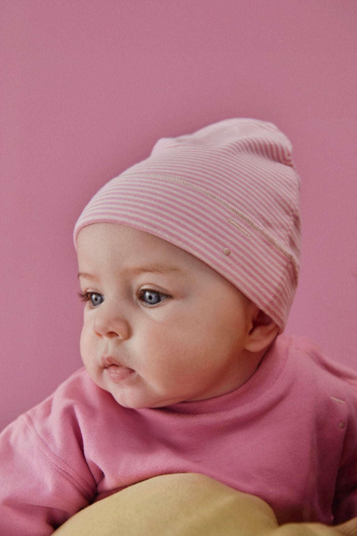 Gray Label | Baby Beanie GOTS | bubblegum - cream