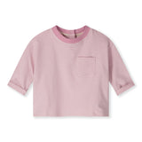 Gray Label | Baby L/S Pocket tee GOTS | bubblegum - cream