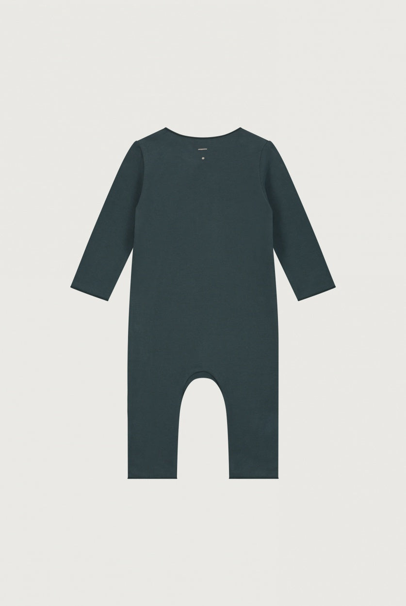 Gray Label | Baby suit with snaps GOTS Blue Gray