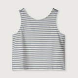 Gray Label | Boxy tank top GOTS stone grey - cream