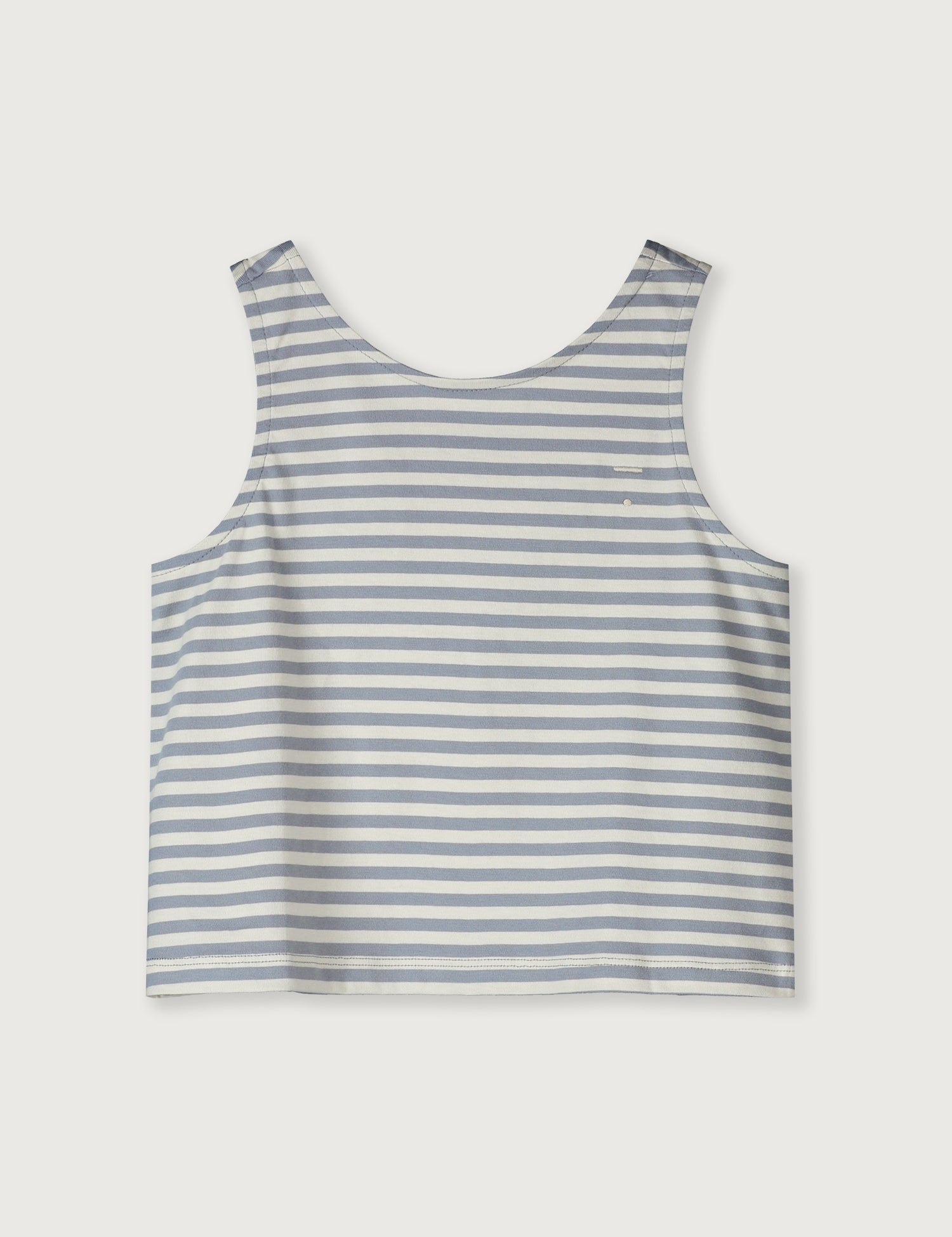 Gray Label | Boxy tank top GOTS stone grey - cream