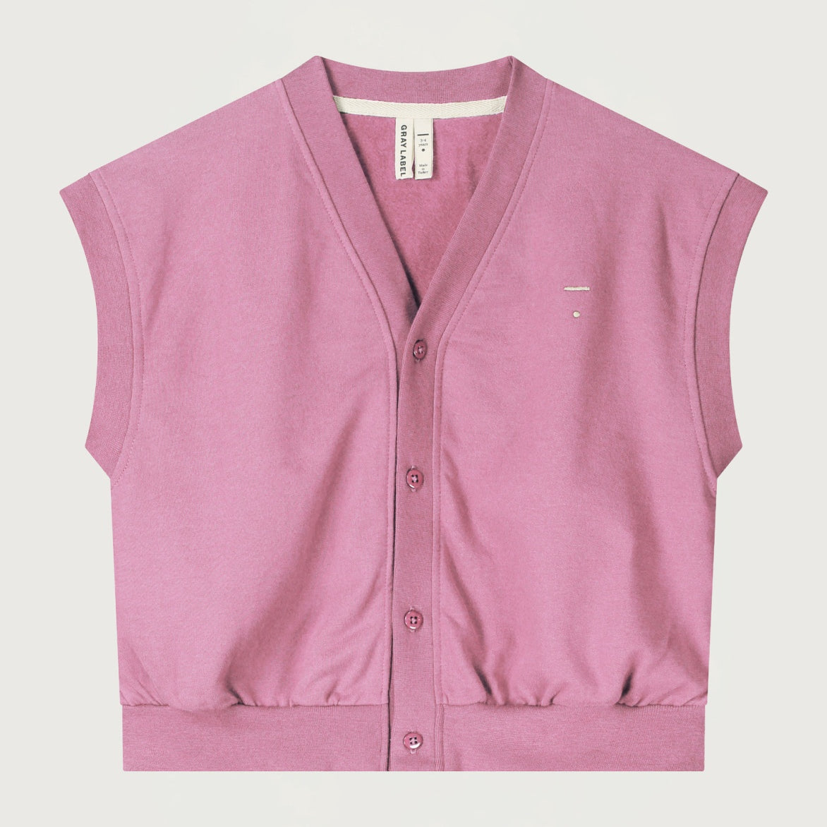 Gray Label | Oversized Spencer Cardigan GOTS | bubblegum