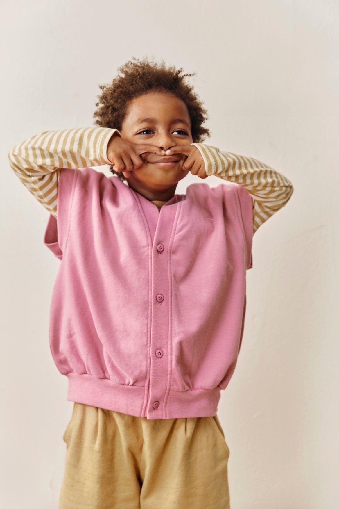 Gray Label | Oversized Spencer Cardigan GOTS | bubblegum