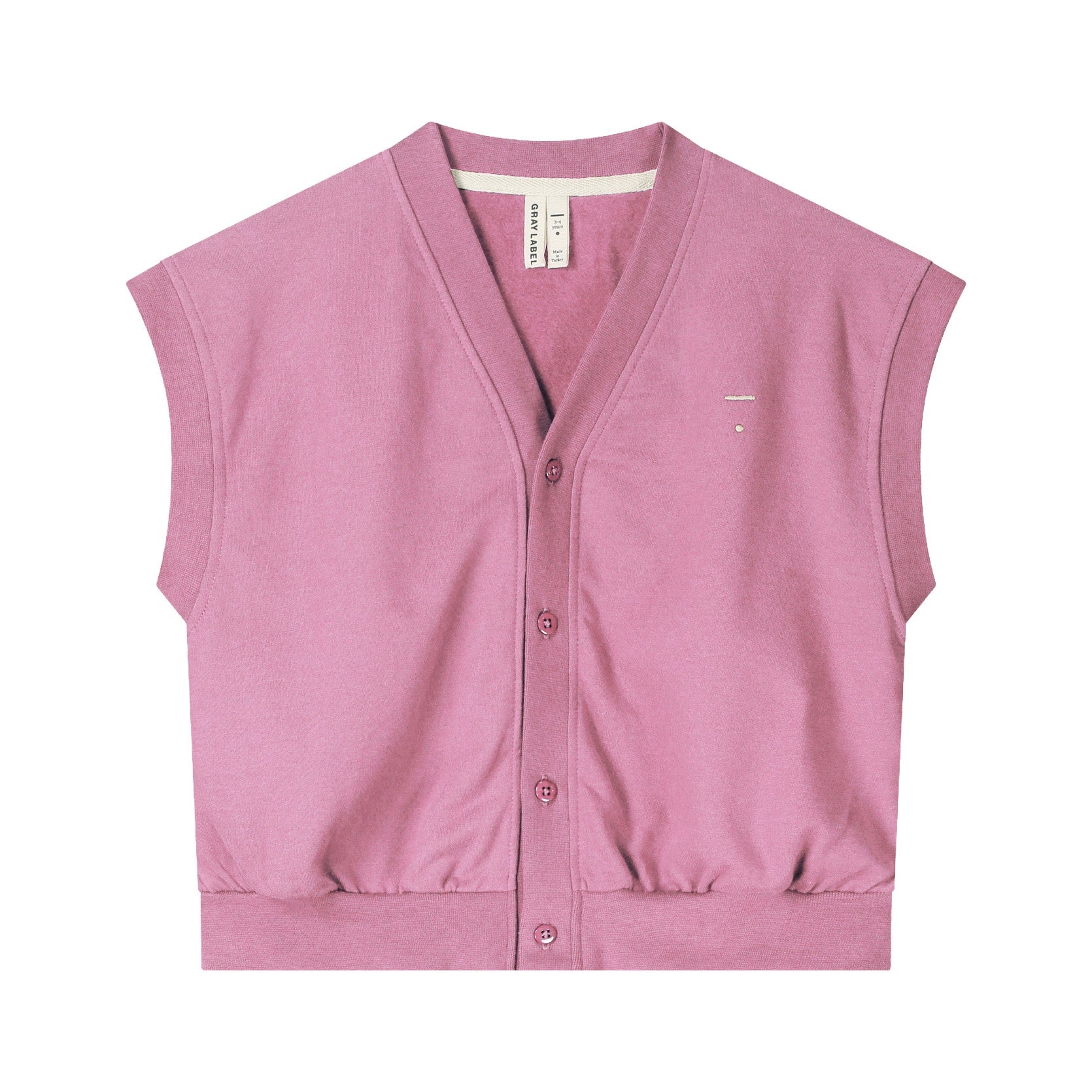 Gray Label | Oversized Spencer Cardigan GOTS | bubblegum