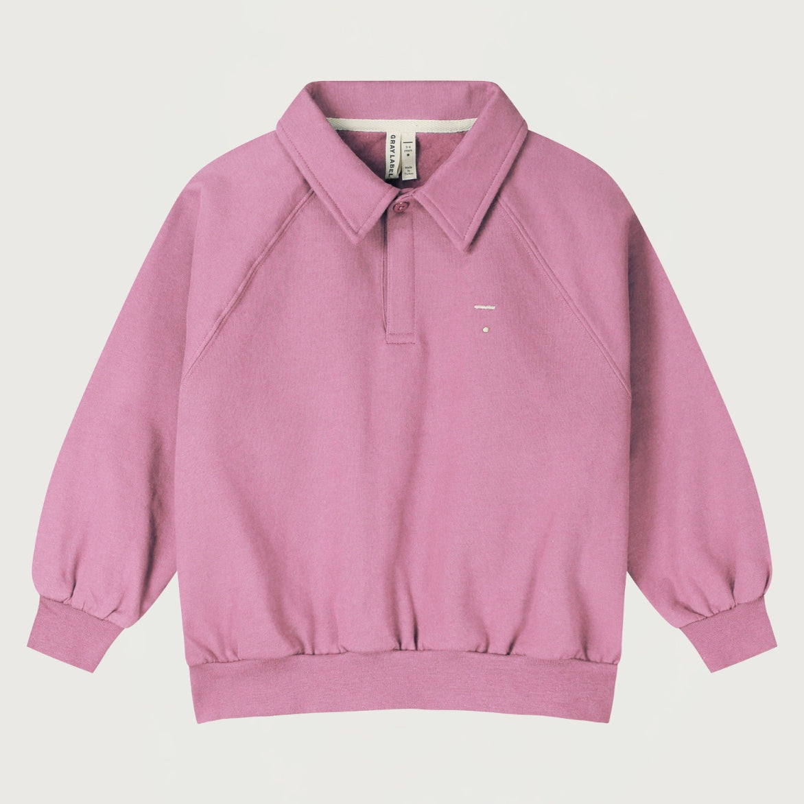 Gray Label | Polo Sweatshirt GOTS | bubblegum