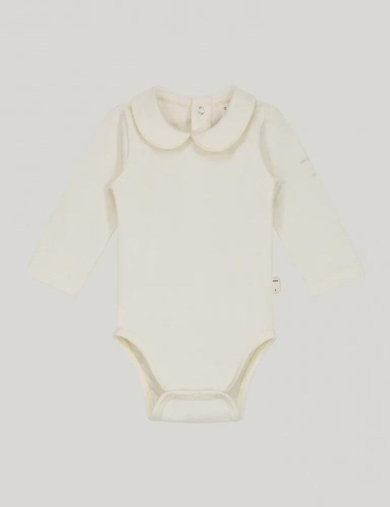 Gray label | baby collar onesie cream