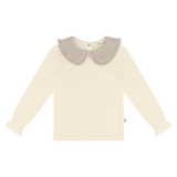 House of Jamie | Collar tee | Cream & shimmer beige