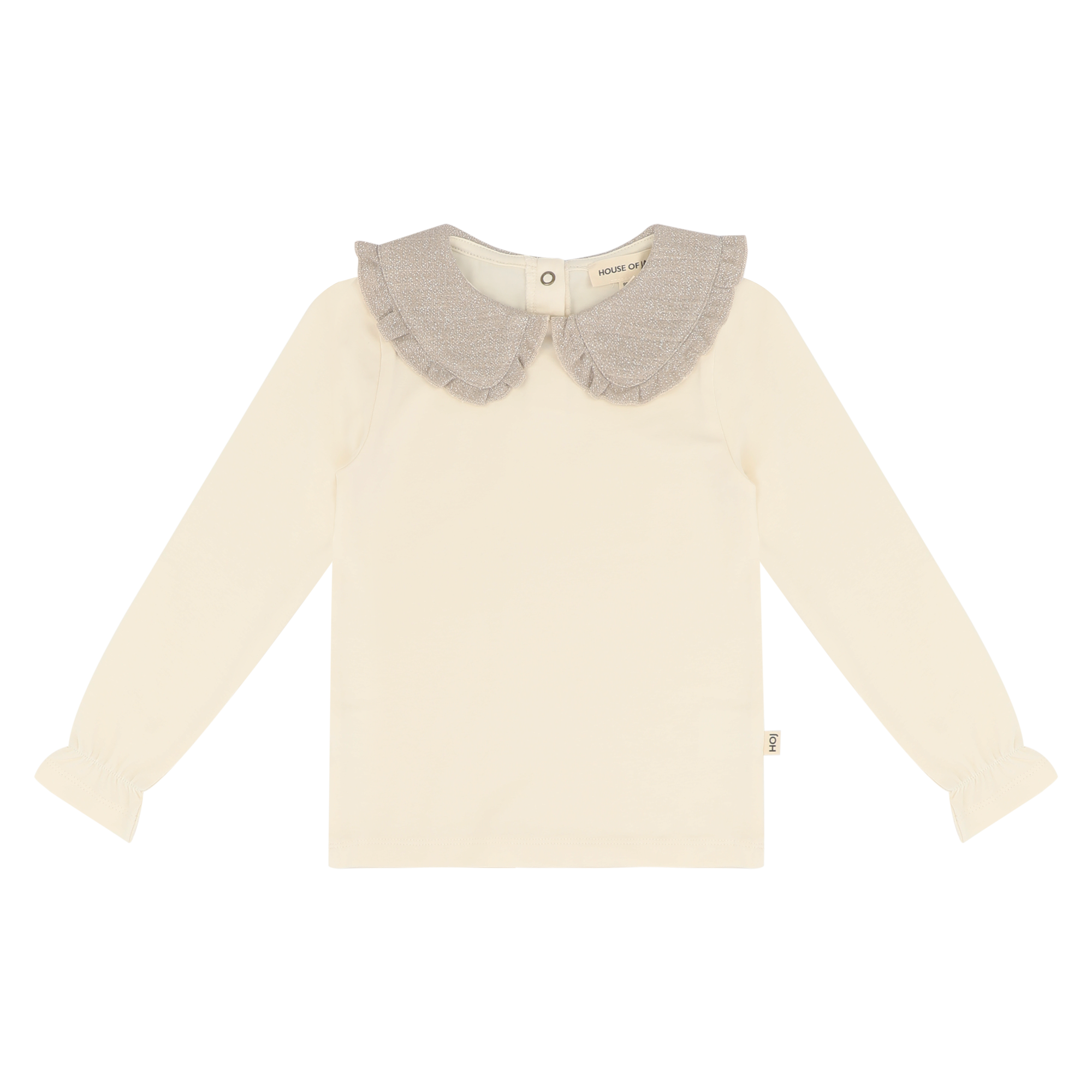 House of Jamie | Collar tee | Cream & shimmer beige