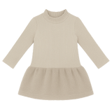 House of Jamie | Flare dress | Beige (rib fleece & plush)