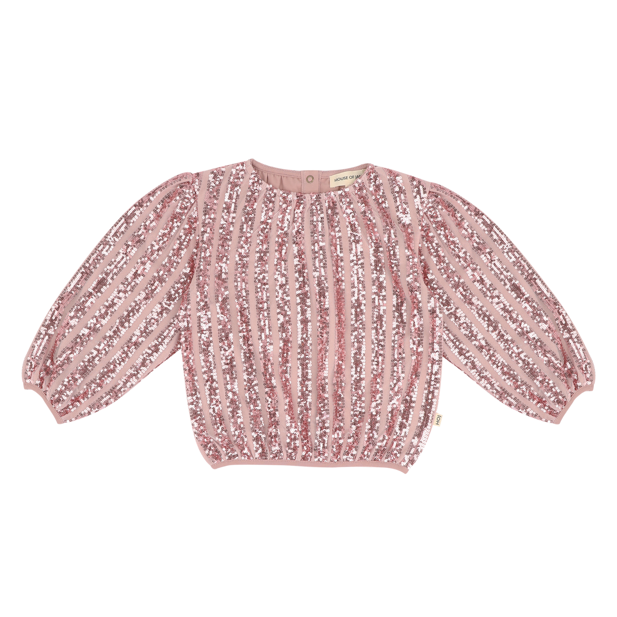 House of Jamie | Puff balloon sequins jumper | Rose mauve