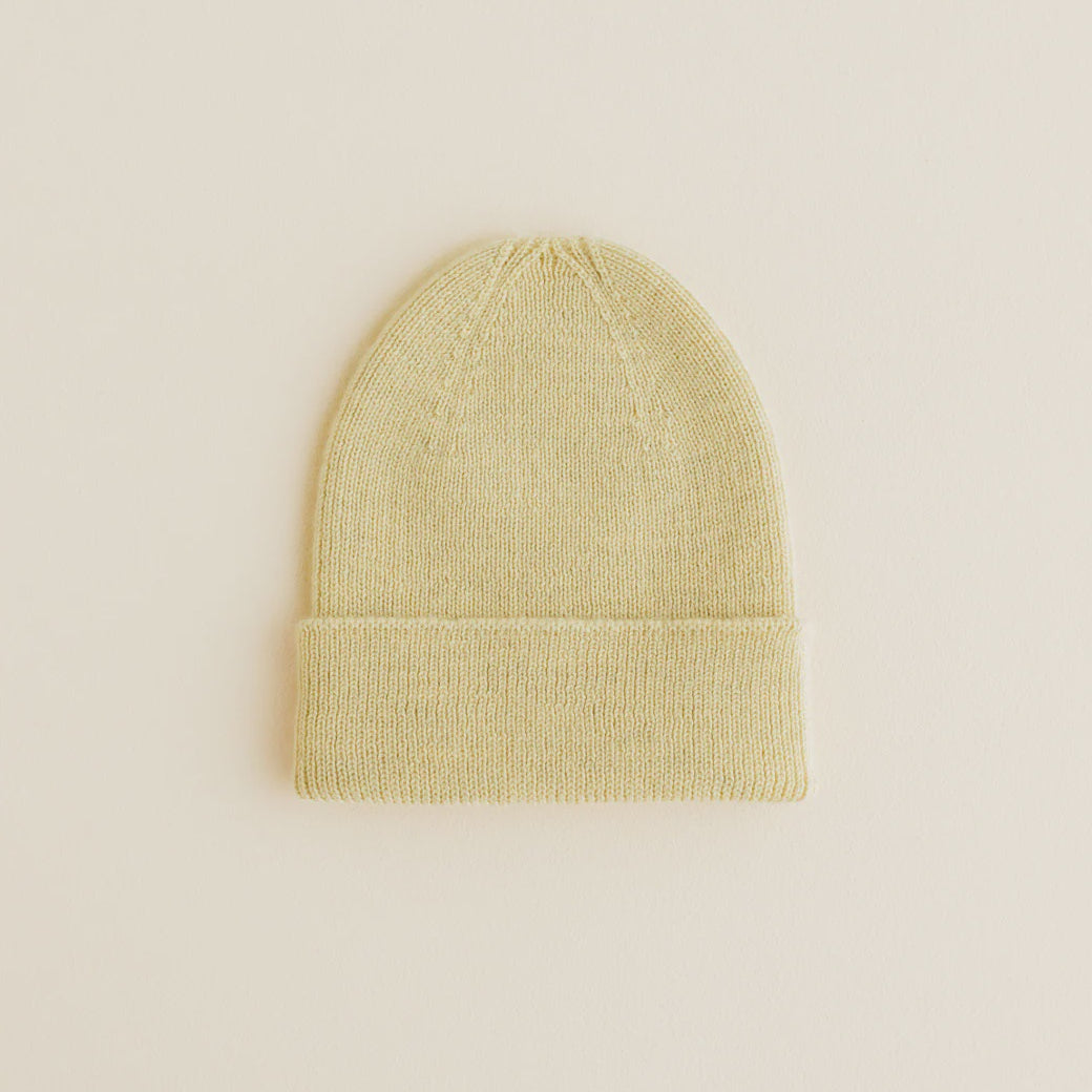 Hvid | Beanie Fonzie| Yellow