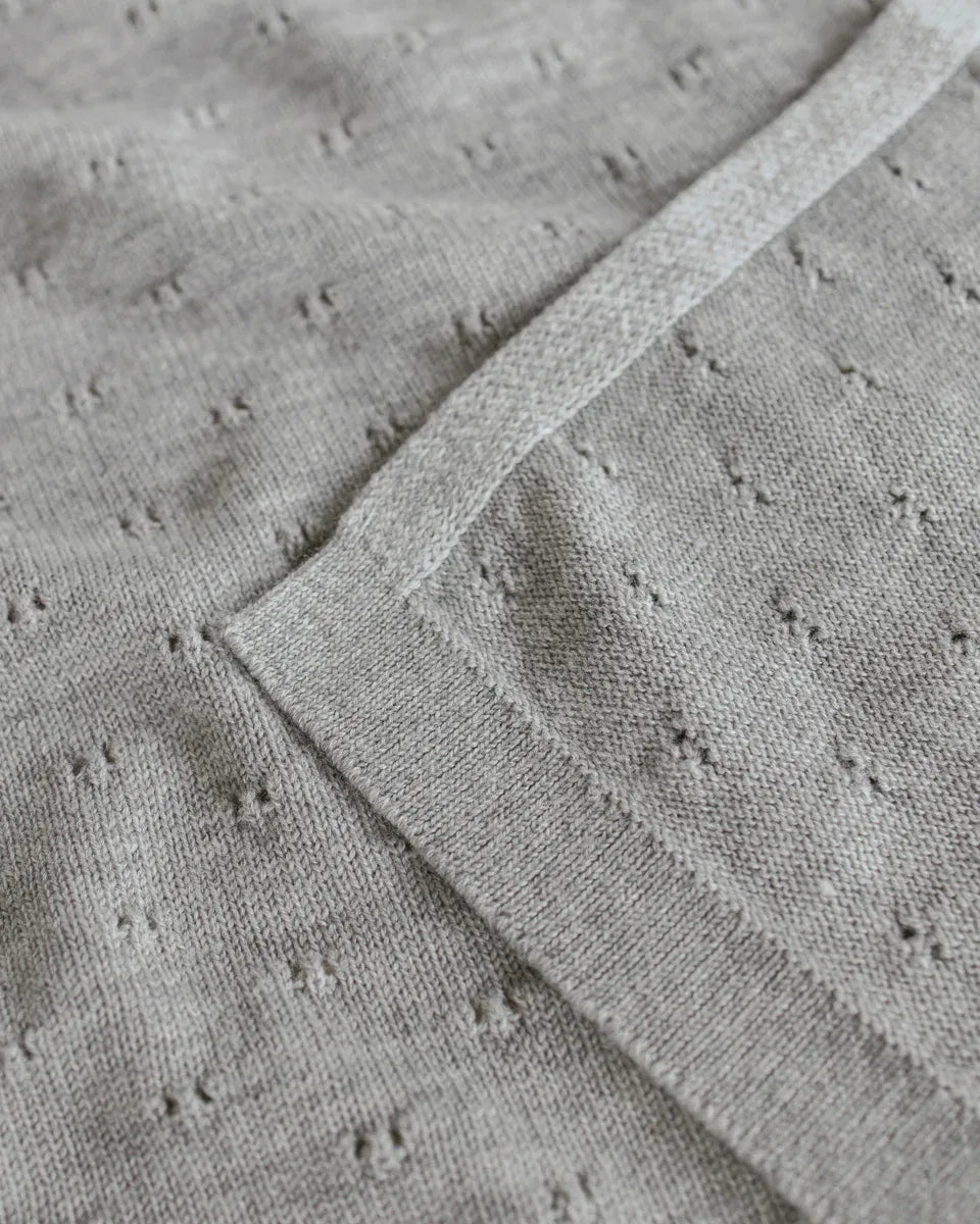 Hvid | Blanket Bibi | Grey Melange