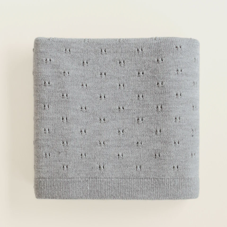 Hvid | Blanket Bibi | Grey Melange