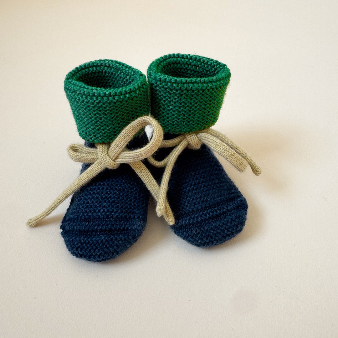 Hvid | Booties Blue/grass