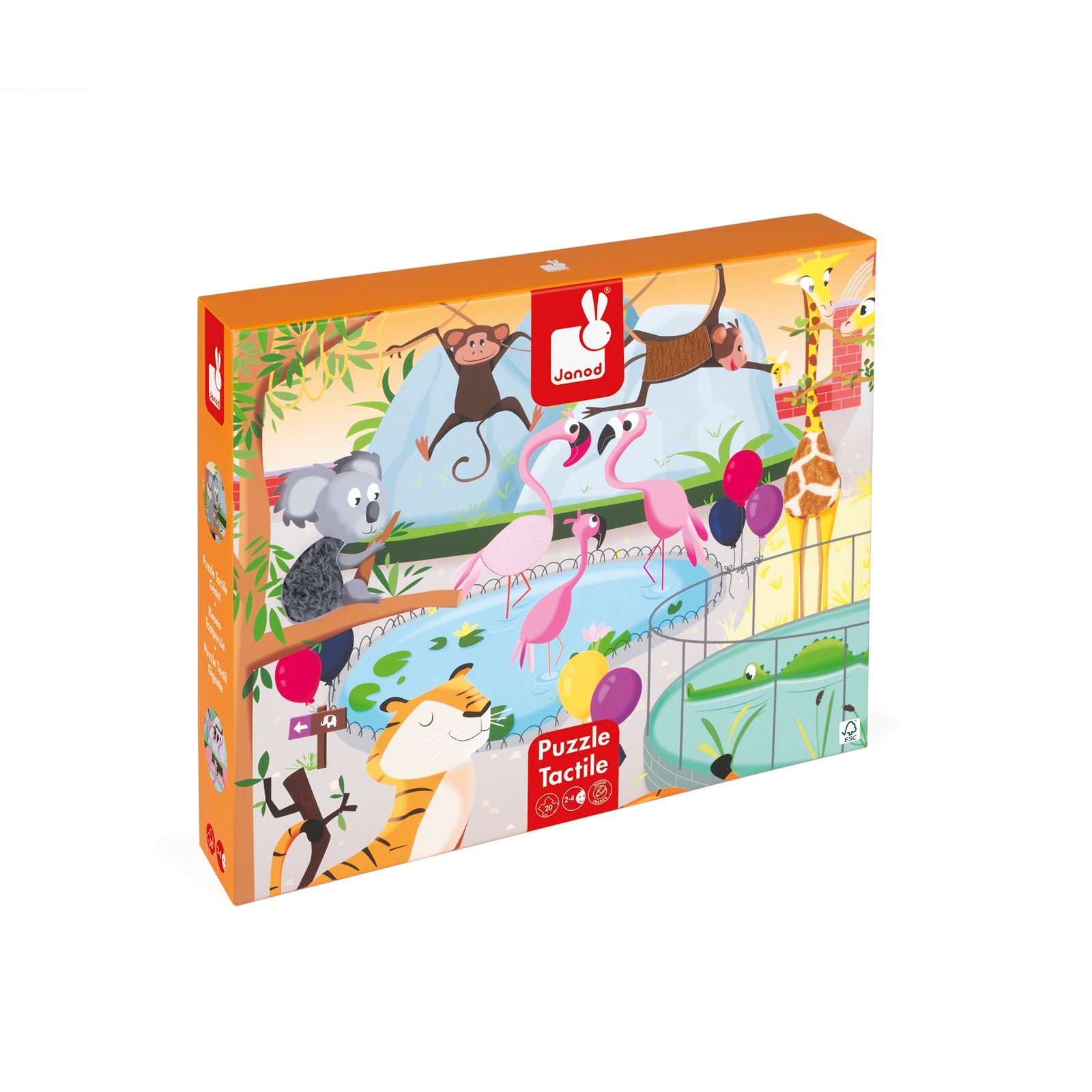 Janod | Voelpuzzel- een dag in de dierentuin