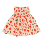 Jenest | Elle skirt bird aop | Peach orange