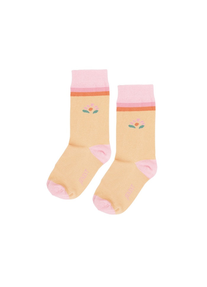Jenest | Flower socks | Peach orange