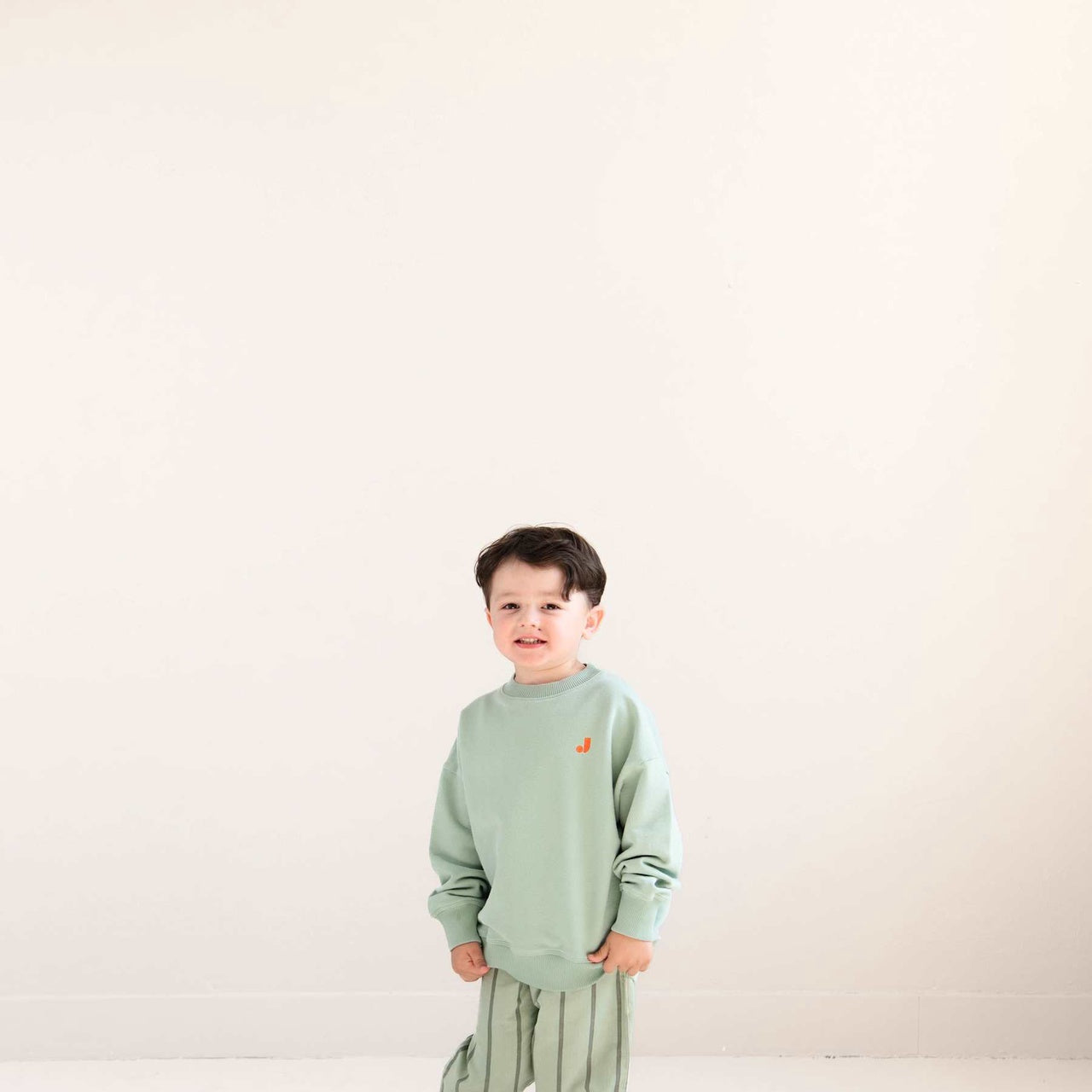 Jenest | Happy bird sweater | Sage green