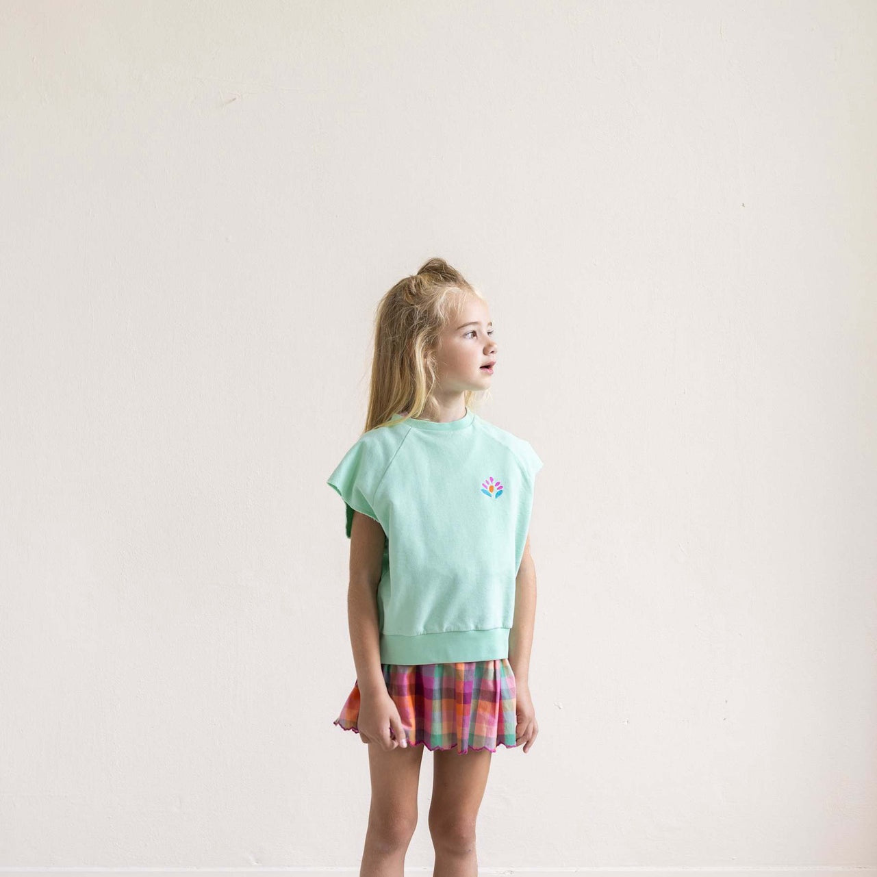 Jenest |Joey sleeveless sweater | Fresh green