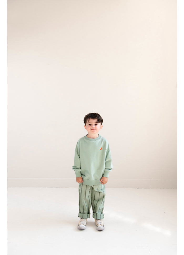 Jenest | Kick pants | Sage green stripe
