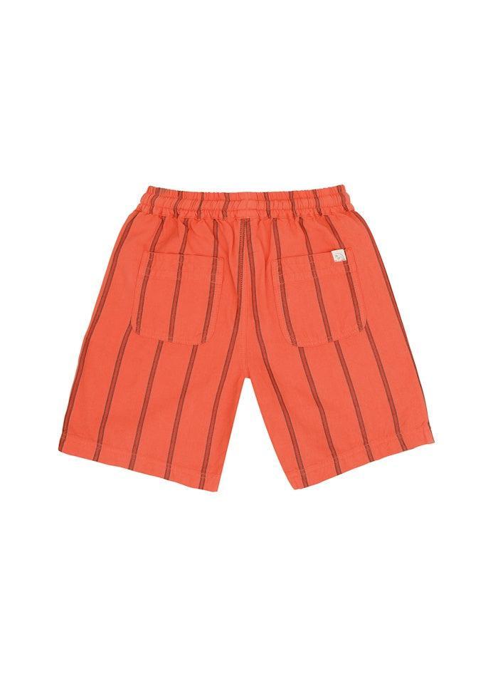 Jenest | Knox shorts | Coral orange stripes