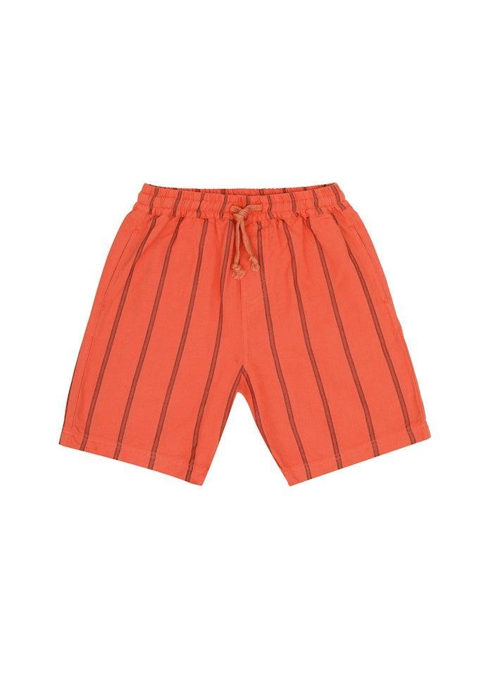 Jenest | Knox shorts | Coral orange stripes