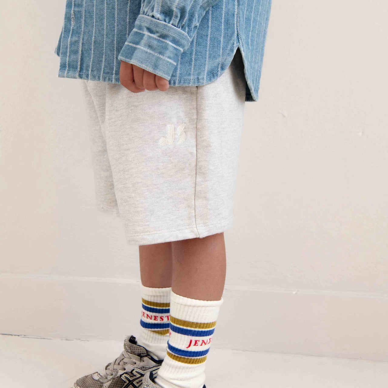 Jenest | Sport socks | Off white blue gold