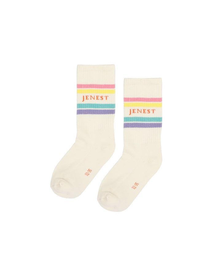 Jenest | Sport socks | Off white multi colour
