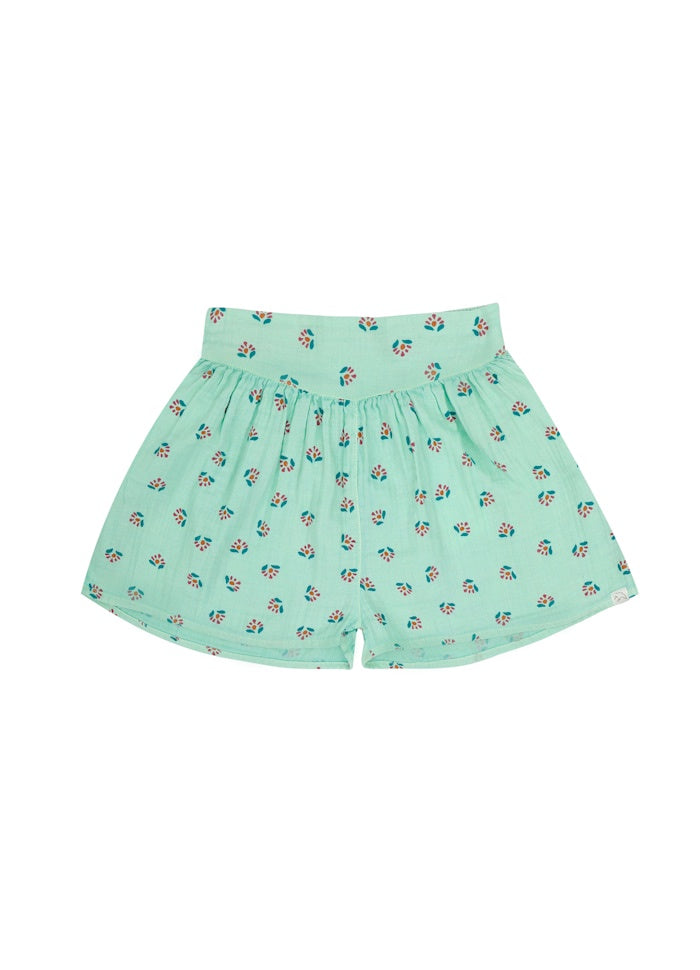 Jenest | Summer shorts flower aop | Fresh green