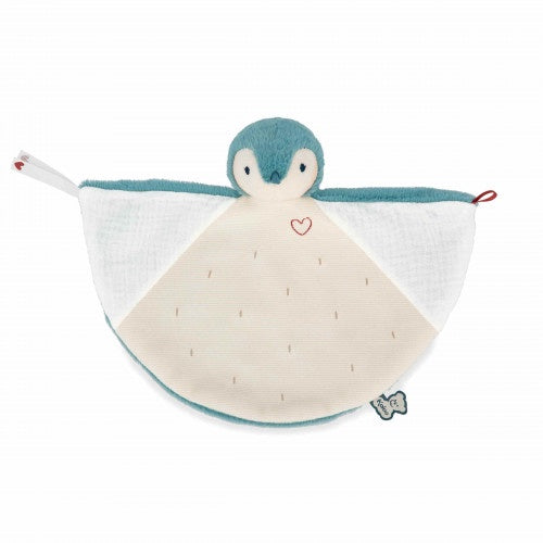 Kaloo | Knuffeldoek -Groene pinguin