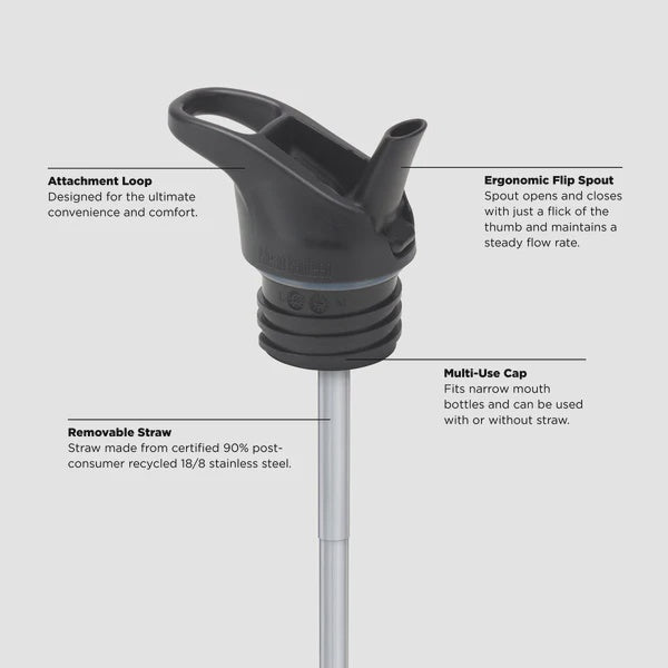 Klean Kanteen | Kinder isolatiefles classic narrow | 355ml/12oz met flip/sportdop