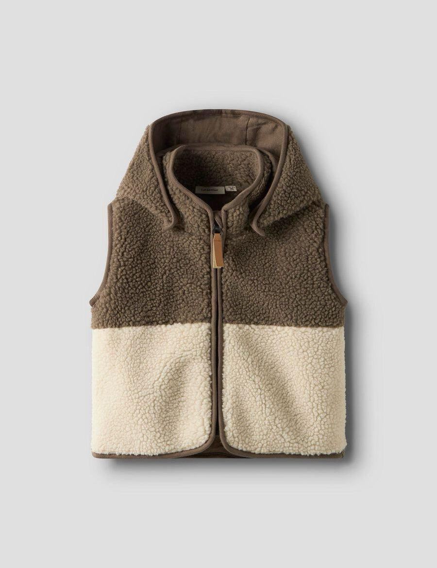 Lil' Atelier | Lajo loose vest | Turtle dove /shitake