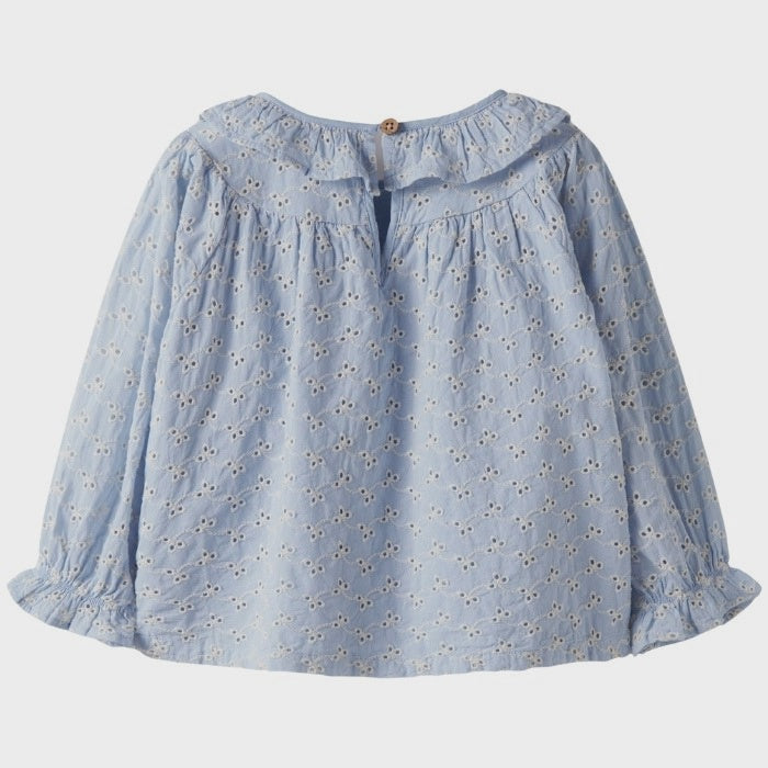 Lil' Atelier | Tessie LS loose shirt zen blue