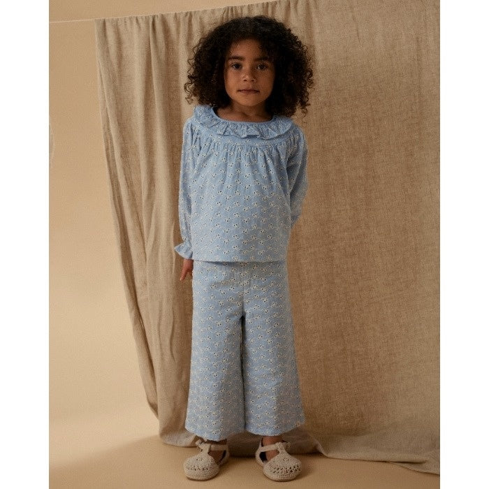 Lil' Atelier | Tessie LS loose shirt zen blue