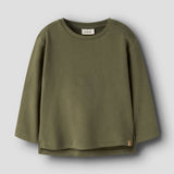 Lil'atelier | London rit loose sweater - winter moss