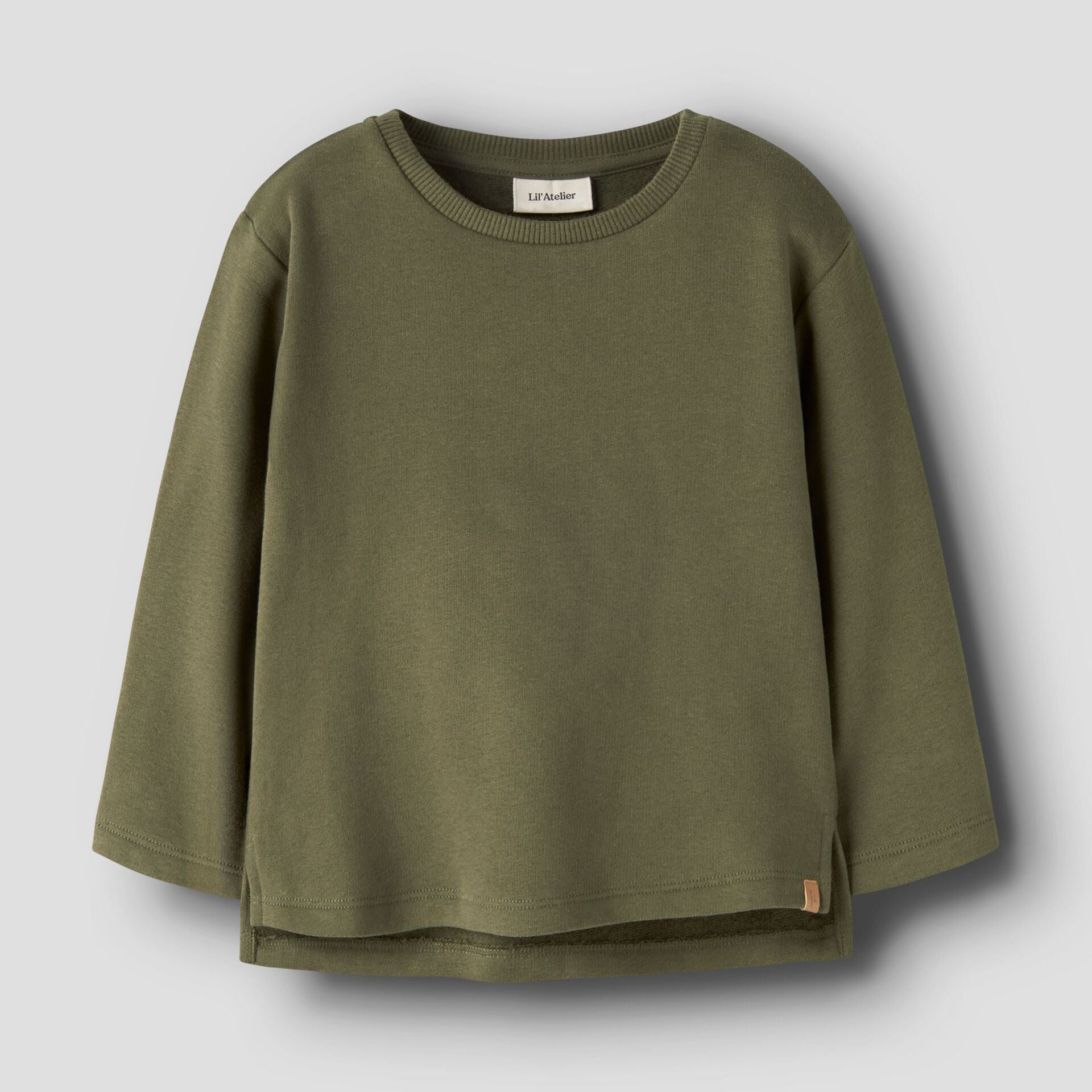 Lil'atelier | London rit loose sweater - winter moss