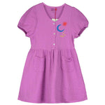 Lotiekids | Bloused woven dress sun&moon - magenta