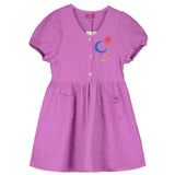 Lotiekids | Bloused woven dress sun&moon - magenta