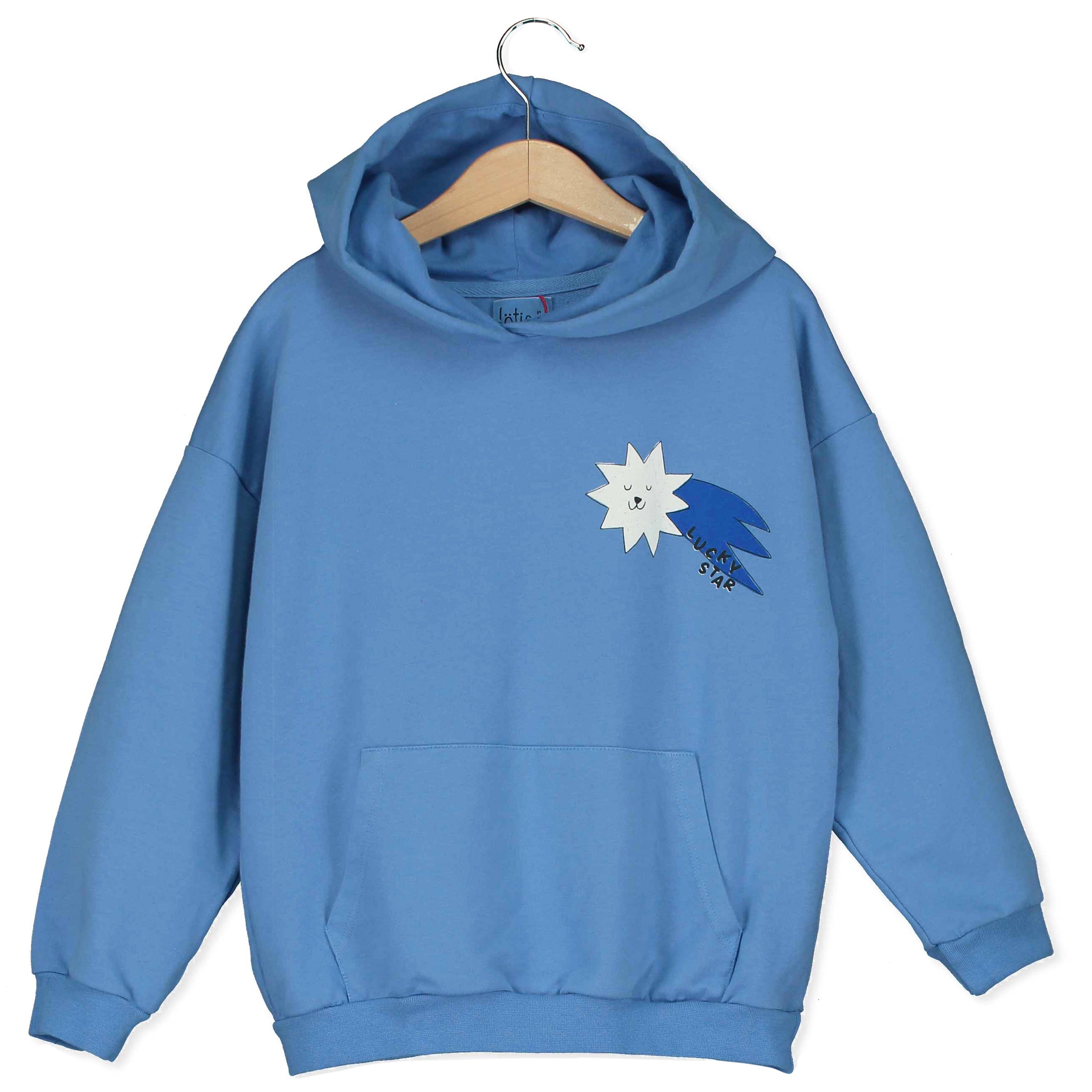 Lotiekids | hooded sweatshirt - baja blue