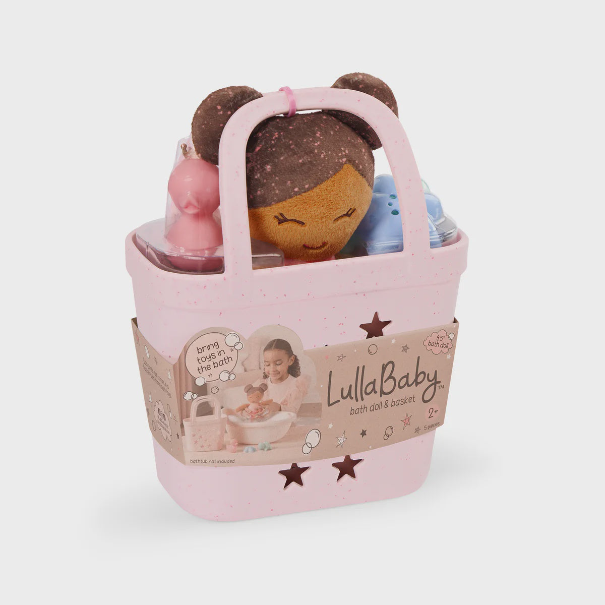 LullaBaby Badpop met Accessoires in Mandje