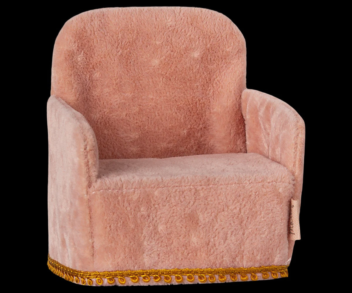 Maileg | Folding chair, Mouse - Rose