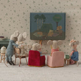 Maileg | Folding chair, Mouse - Rose