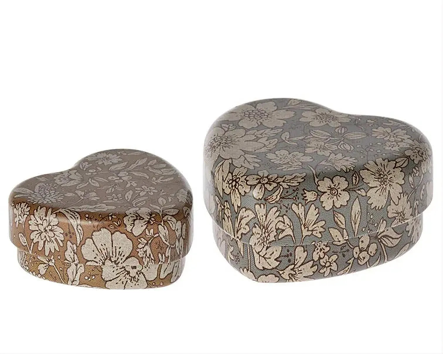 Maileg | Hartendoosje van 2 blue/ocher