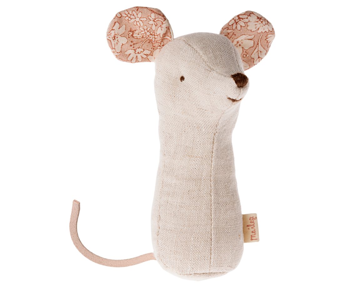 Maileg lullaby friends Mouse Rattle - nature