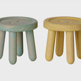 Maileg - stool set Mouse mint/light yellow