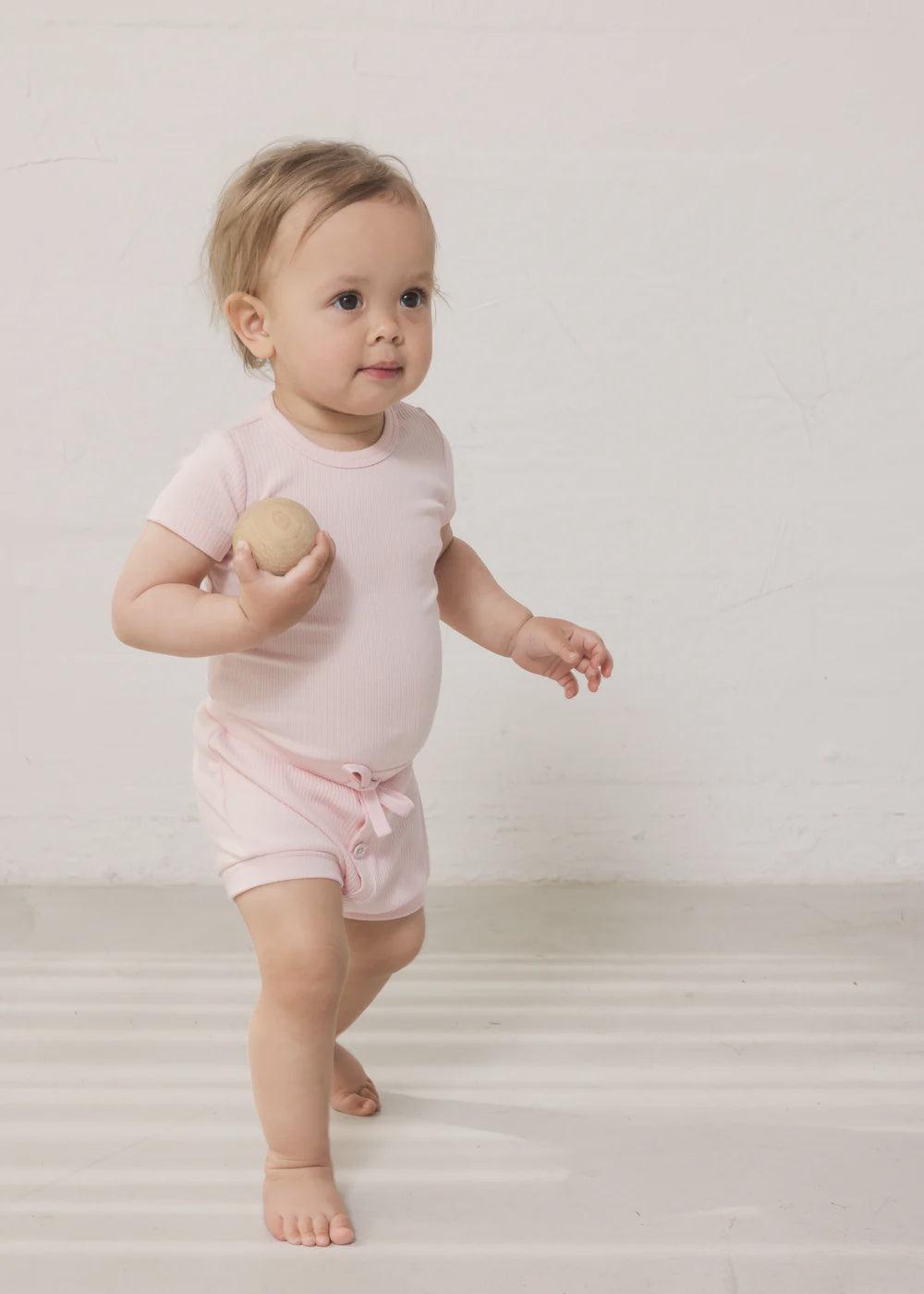 MarMar Copenhagen | Body SS Romper - Rose Touch